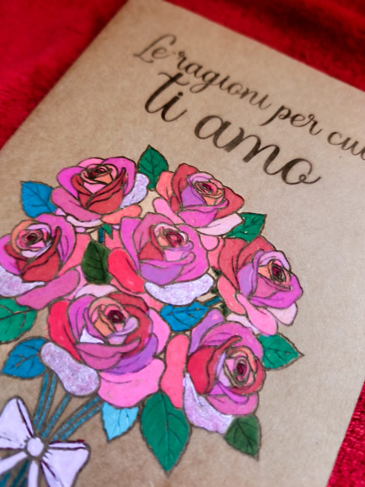 "Le Ragioni per cui Ti Amo" Blocco Note Personalizzato