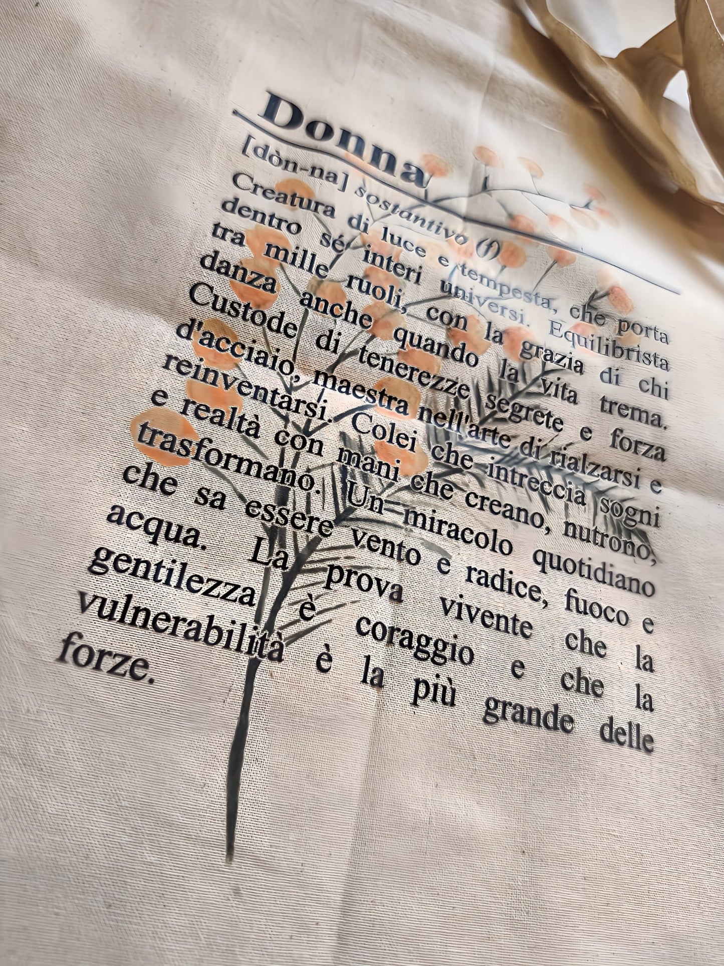 Shopper "Donna" in Cotone Naturale